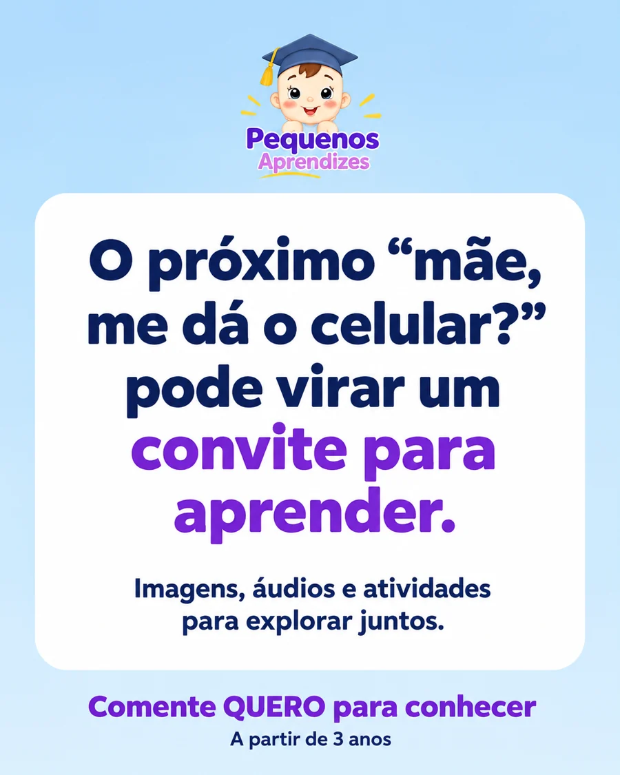 Pequenos Aprendizes: imagens, áudios e atividades
